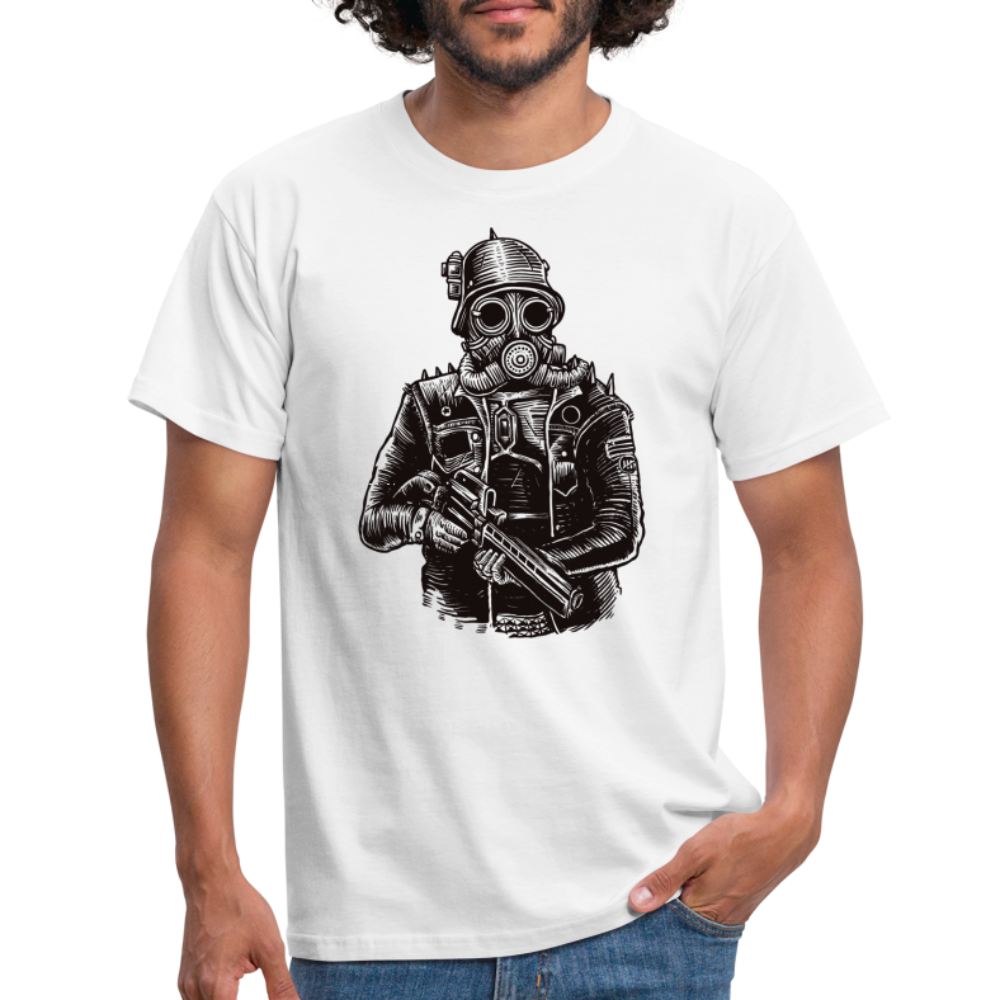 SSW1599 Tshirt Steampunk Soldier - weiß