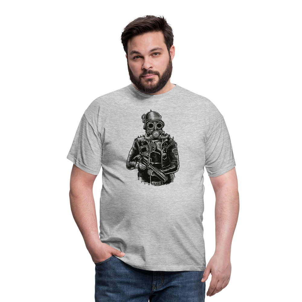 SSW1599 Tshirt Steampunk Soldier - Grau meliert