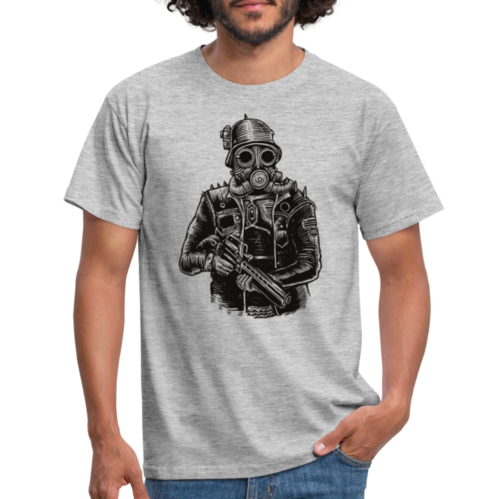 SSW1599 Tshirt Steampunk Soldier - Grau meliert