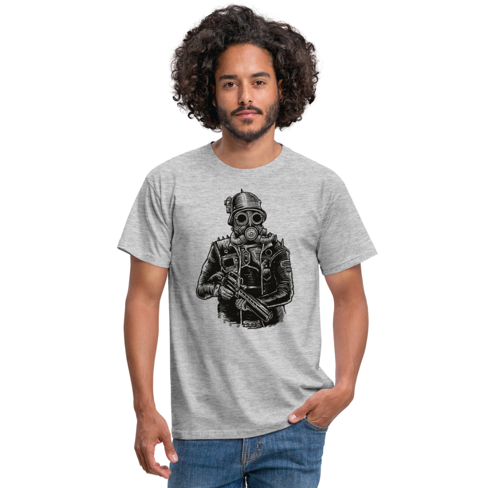 SSW1599 Tshirt Steampunk Soldier - Grau meliert