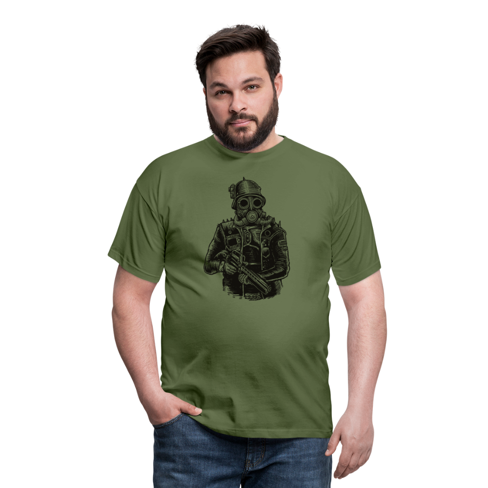 SSW1599 Tshirt Steampunk Soldier - Militärgrün