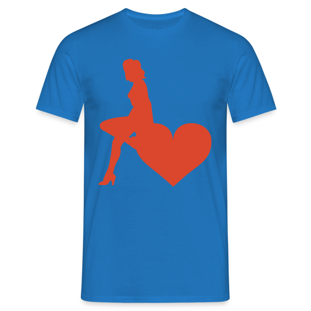 SSW1598 Tshirt Girl Herzen Hamburg - Royalblau