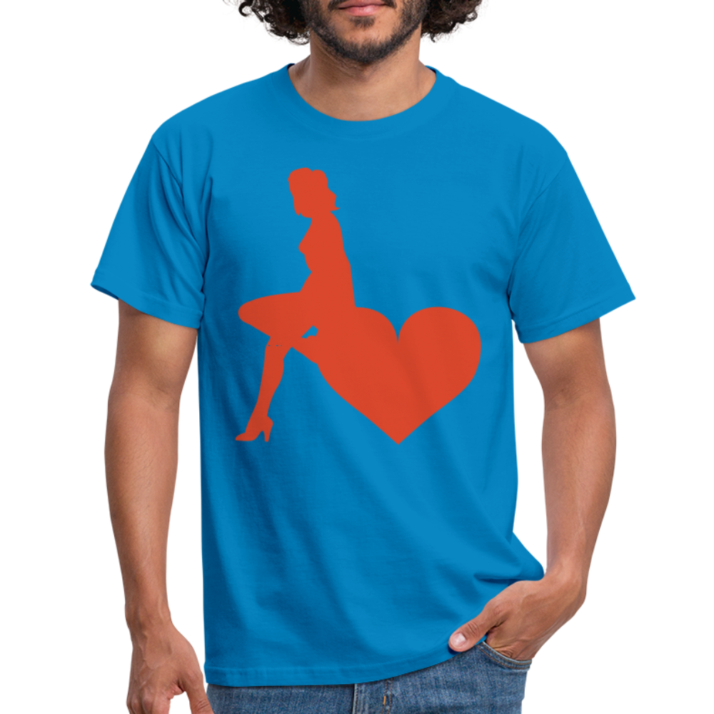 SSW1598 Tshirt Girl Herzen Hamburg - Royalblau