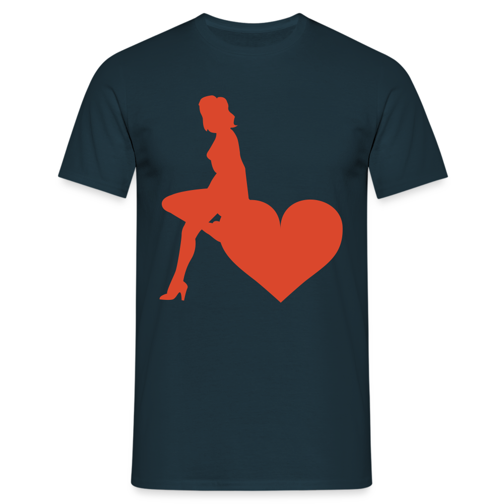 SSW1598 Tshirt Girl Herzen Hamburg - Navy