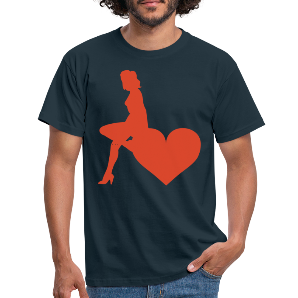 SSW1598 Tshirt Girl Herzen Hamburg - Navy