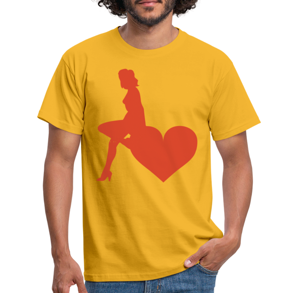 SSW1598 Tshirt Girl Herzen Hamburg - Gelb