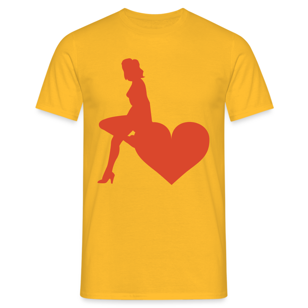 SSW1598 Tshirt Girl Herzen Hamburg - Gelb