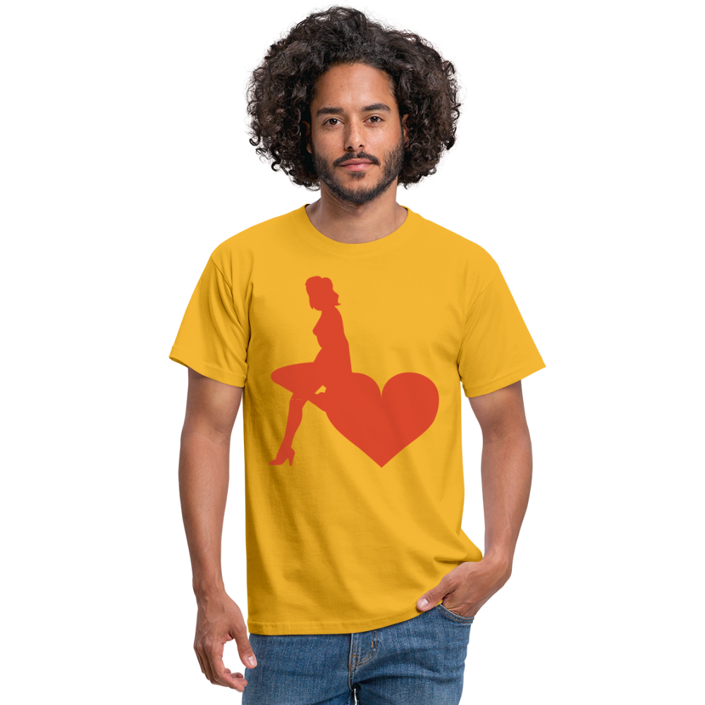 SSW1598 Tshirt Girl Herzen Hamburg - Gelb