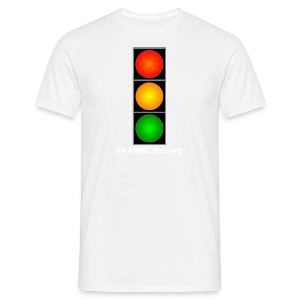 SSW1612 Tshirt Die AMPEL muss weg - weiß