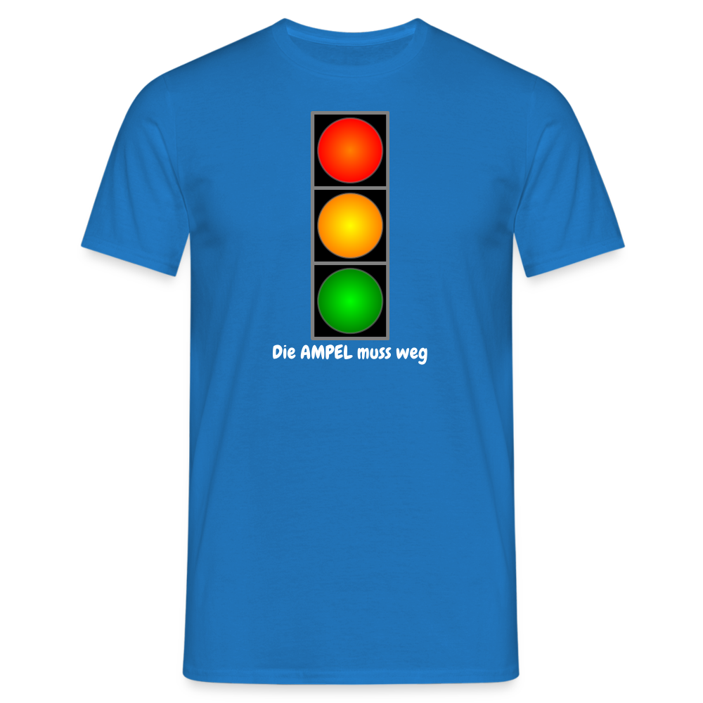 SSW1612 Tshirt Die AMPEL muss weg - Royalblau