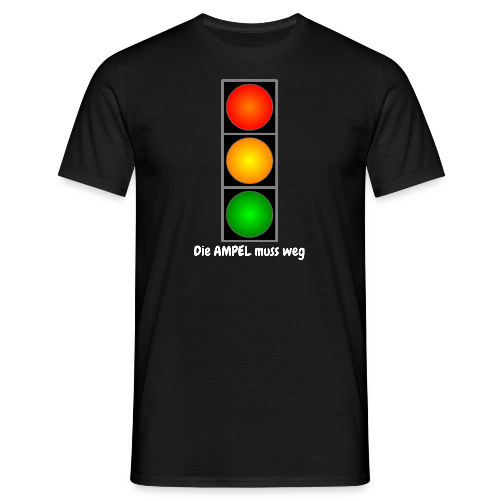 SSW1612 Tshirt Die AMPEL muss weg - Schwarz