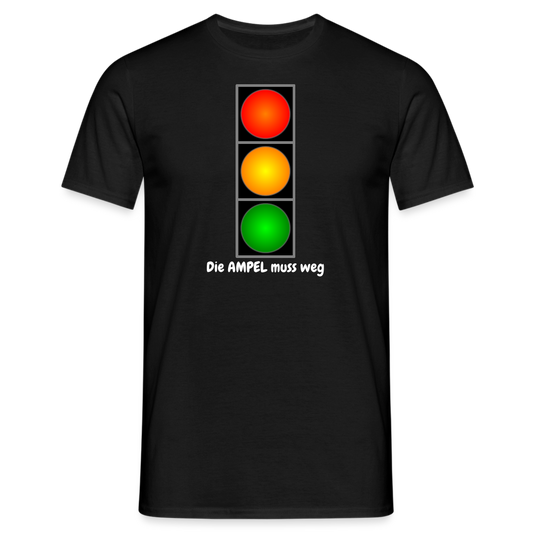 SSW1612 Tshirt Die AMPEL muss weg - Schwarz