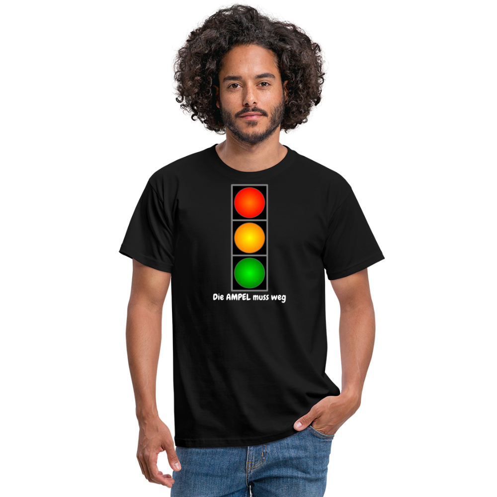 SSW1612 Tshirt Die AMPEL muss weg - Schwarz