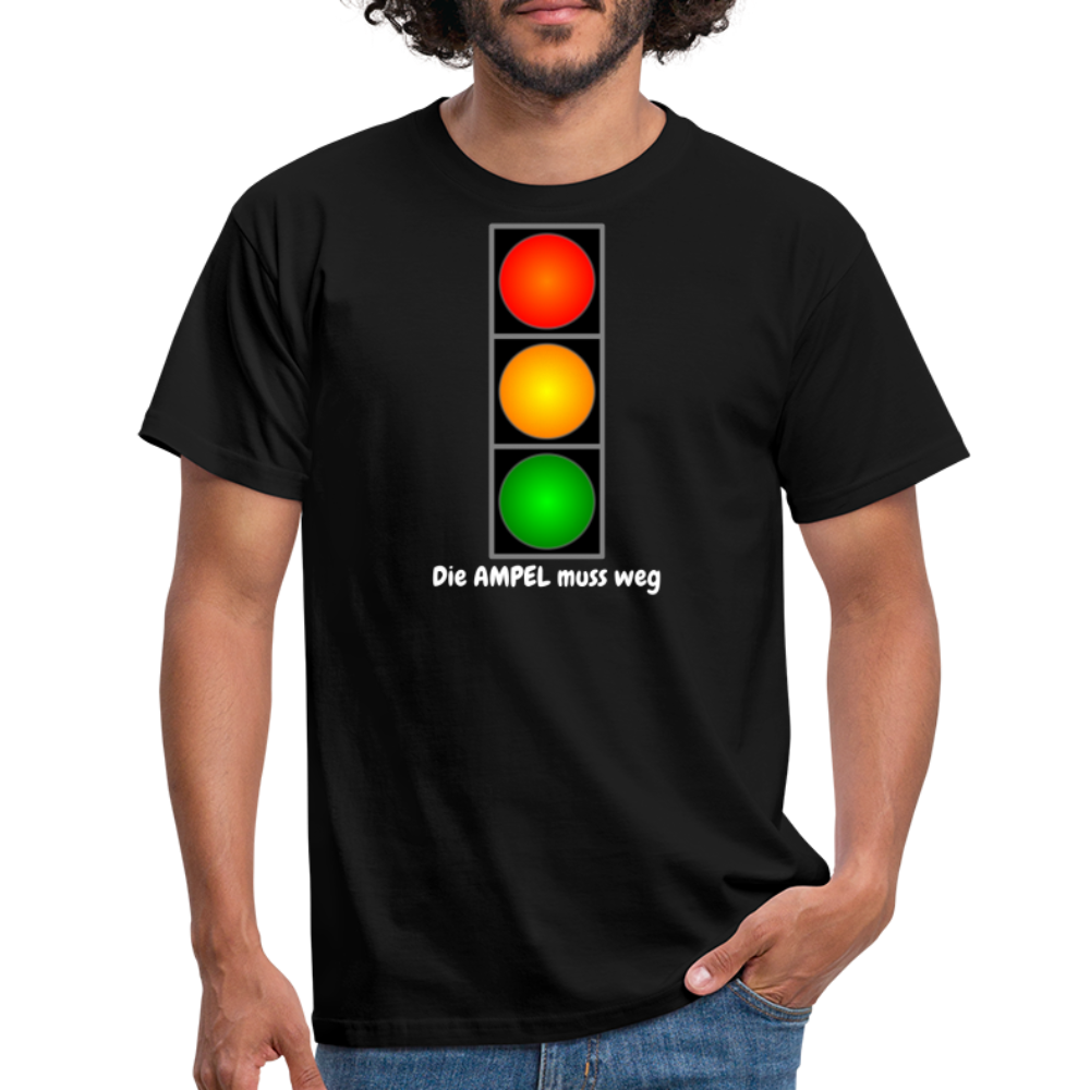 SSW1612 Tshirt Die AMPEL muss weg - Schwarz