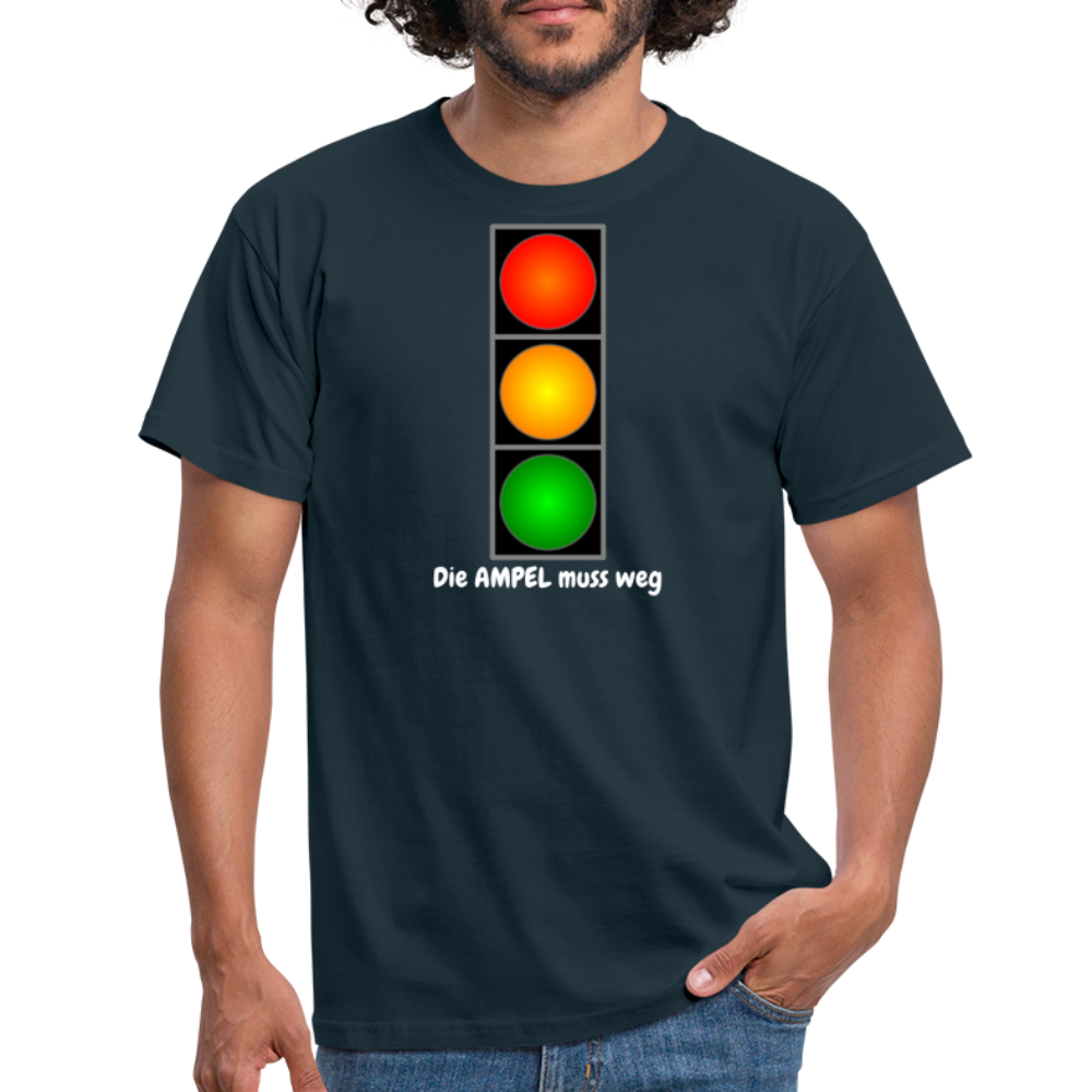 SSW1612 Tshirt Die AMPEL muss weg - Navy