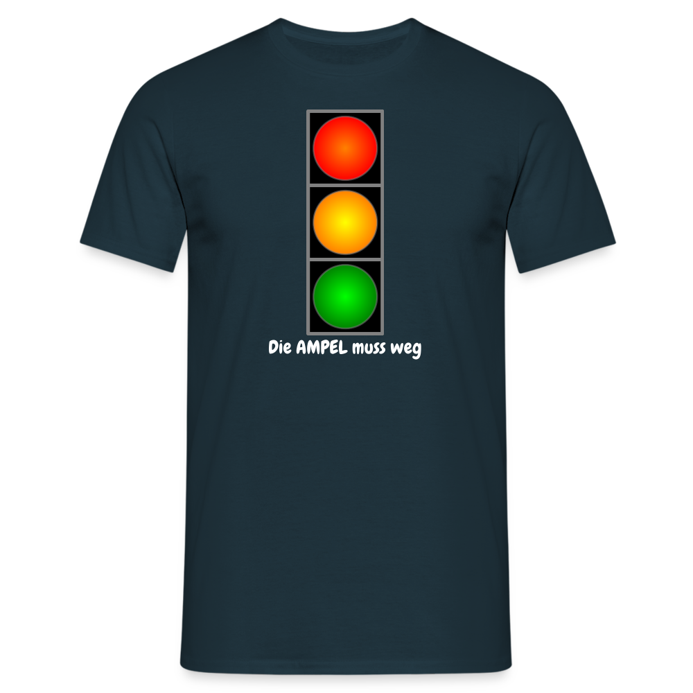 SSW1612 Tshirt Die AMPEL muss weg - Navy