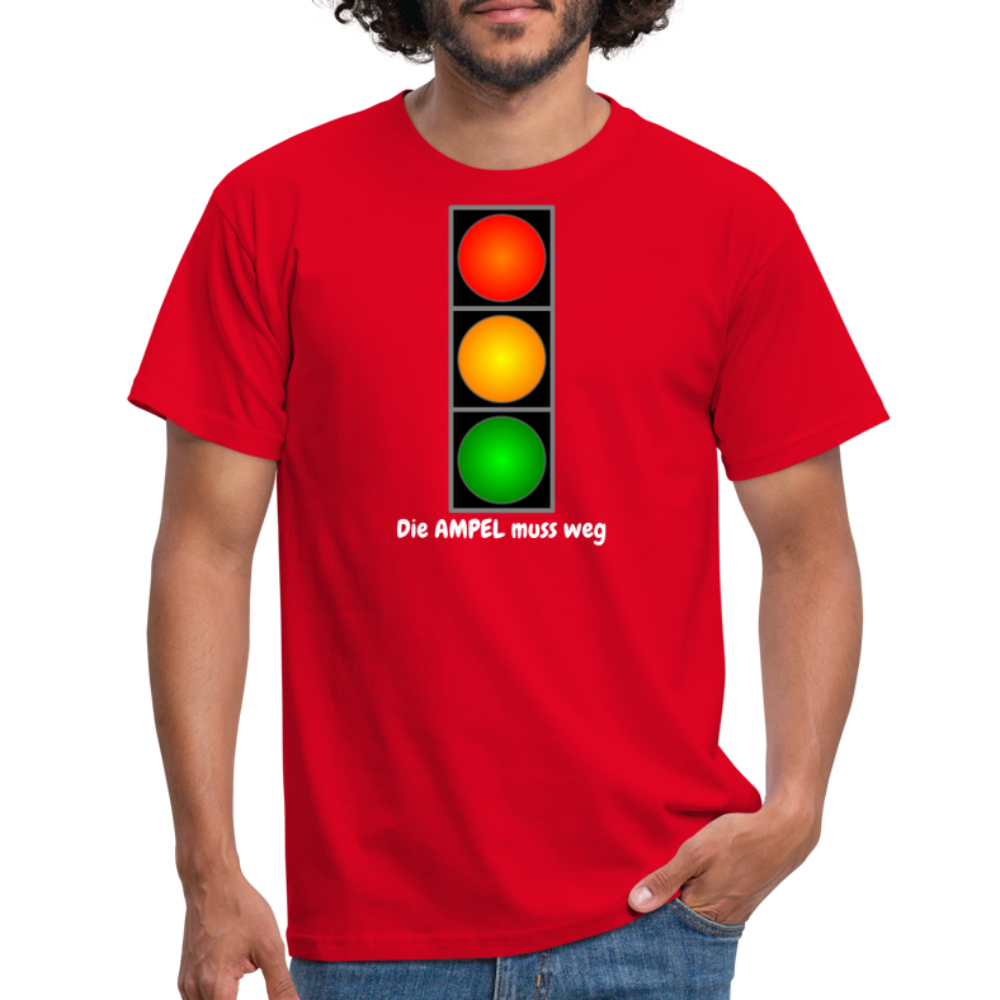 SSW1612 Tshirt Die AMPEL muss weg - Rot