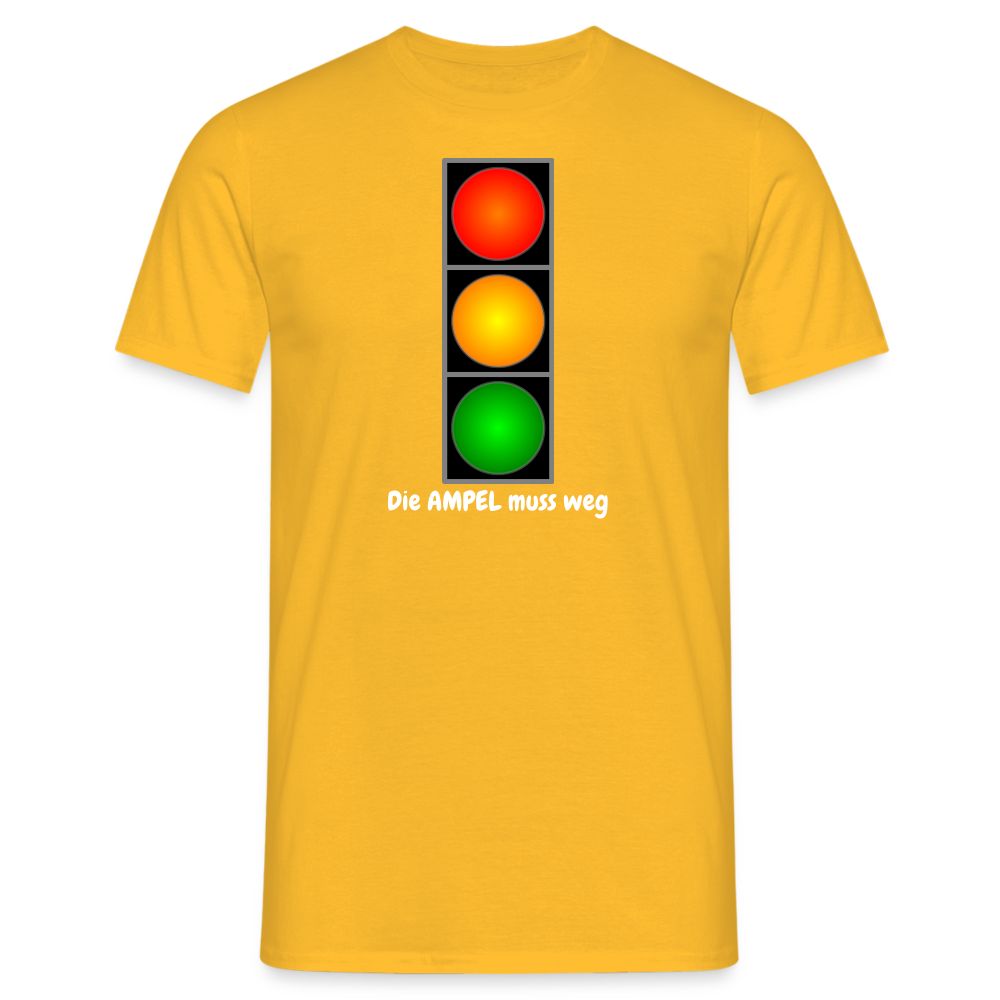 SSW1612 Tshirt Die AMPEL muss weg - Gelb