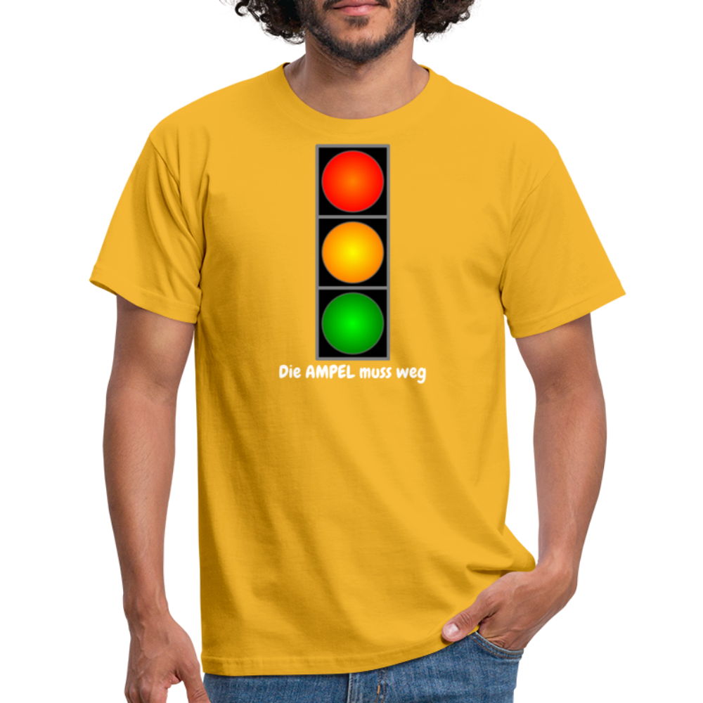 SSW1612 Tshirt Die AMPEL muss weg - Gelb