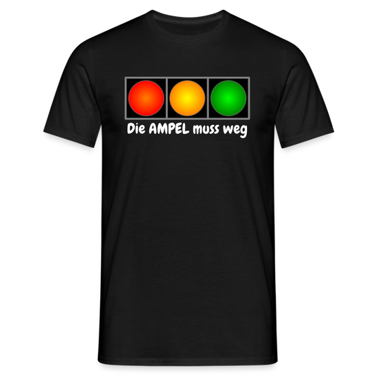 SSW1613 Tshirt Die AMPEL muss weg - Schwarz