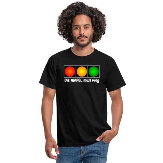 SSW1613 Tshirt Die AMPEL muss weg - Schwarz