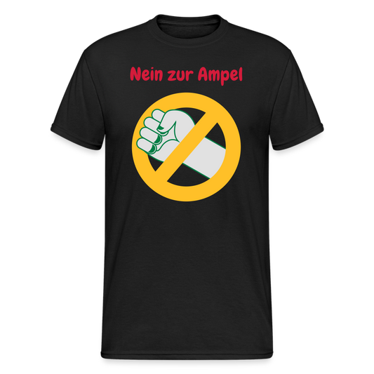 SSW1625 Tshirt Nein zur Ampel - Schwarz