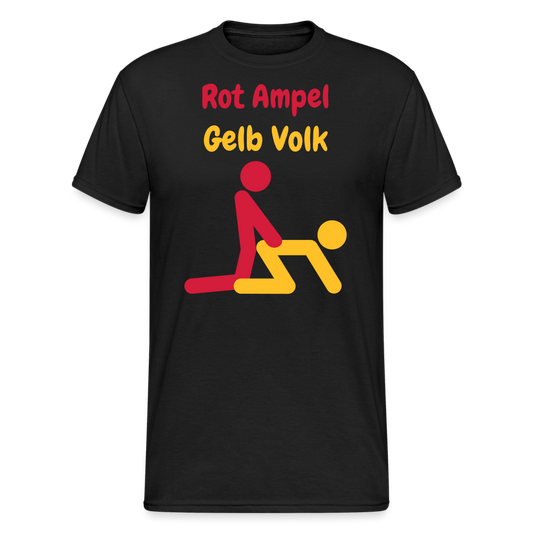 SSW1626 Tshirt Rot Ampel Gelb Volk - Schwarz