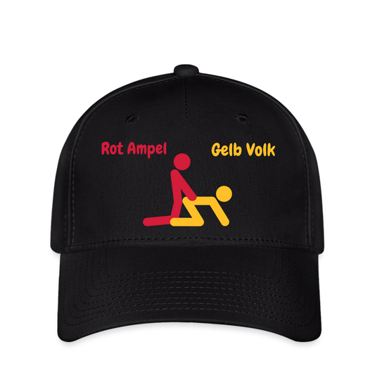SSW1628 Schirmmütze Rot Ampel Gelb Volk SEX - Schwarz