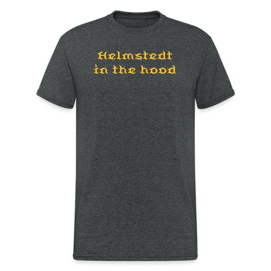 SSW1647 Tshirt Helmstedt in the hood - Dunkelgrau meliert