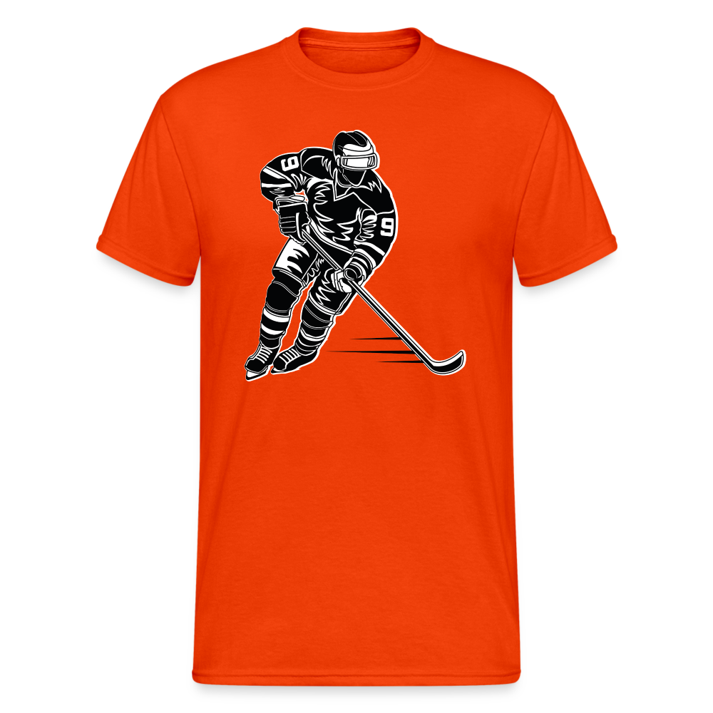 SSW1658 Tshirt Eishockeyspieler - kräftig Orange