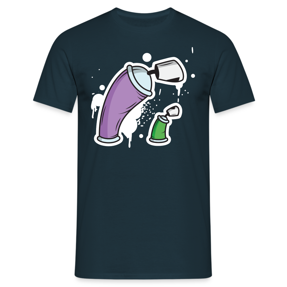 SSW1690 Tshirt Große Dose und kleine Dose - Navy