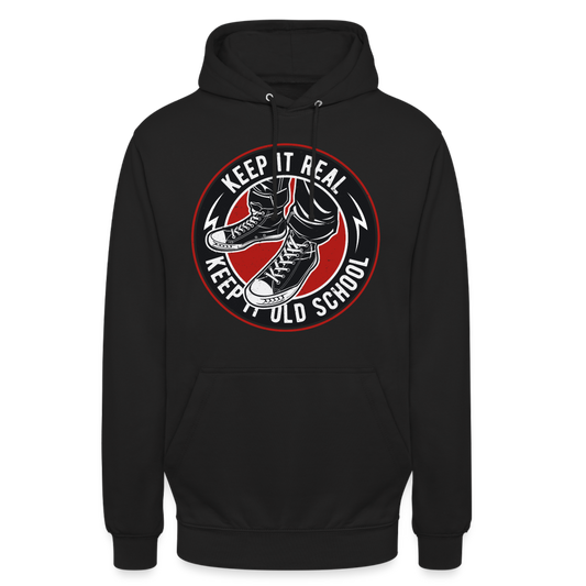 SSW1707 Unisex Hoodie Keep it Oldschool - Schwarz
