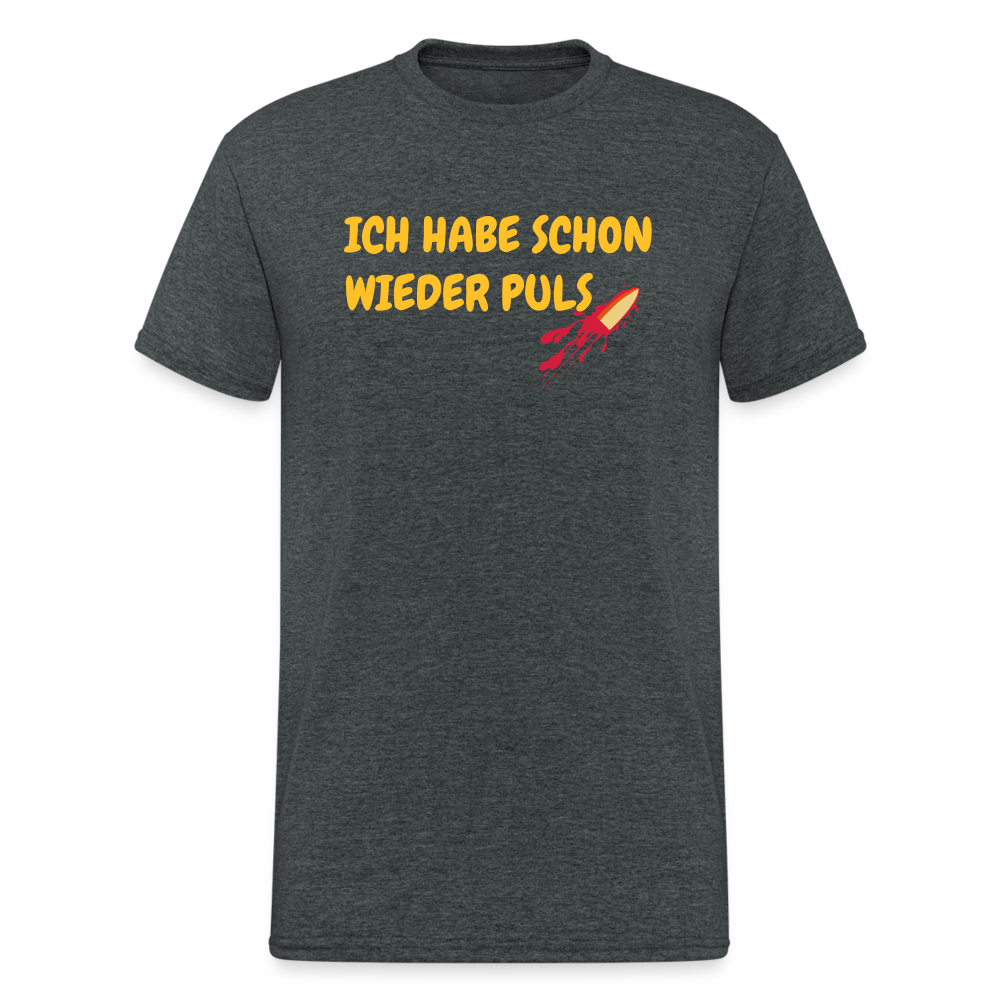 SSW1718 Tshirt ICH HABE SCHON WIEDER PULS - Dunkelgrau meliert