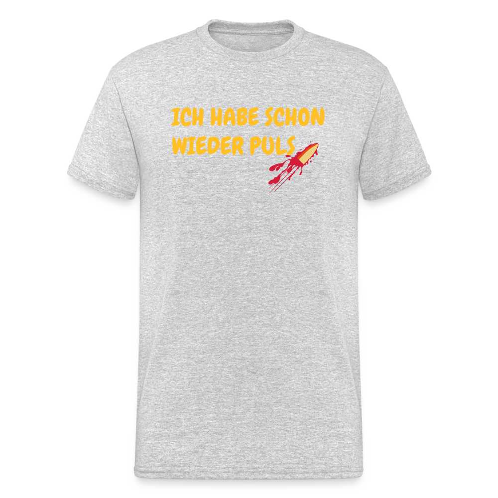 SSW1718 Tshirt ICH HABE SCHON WIEDER PULS - Grau meliert