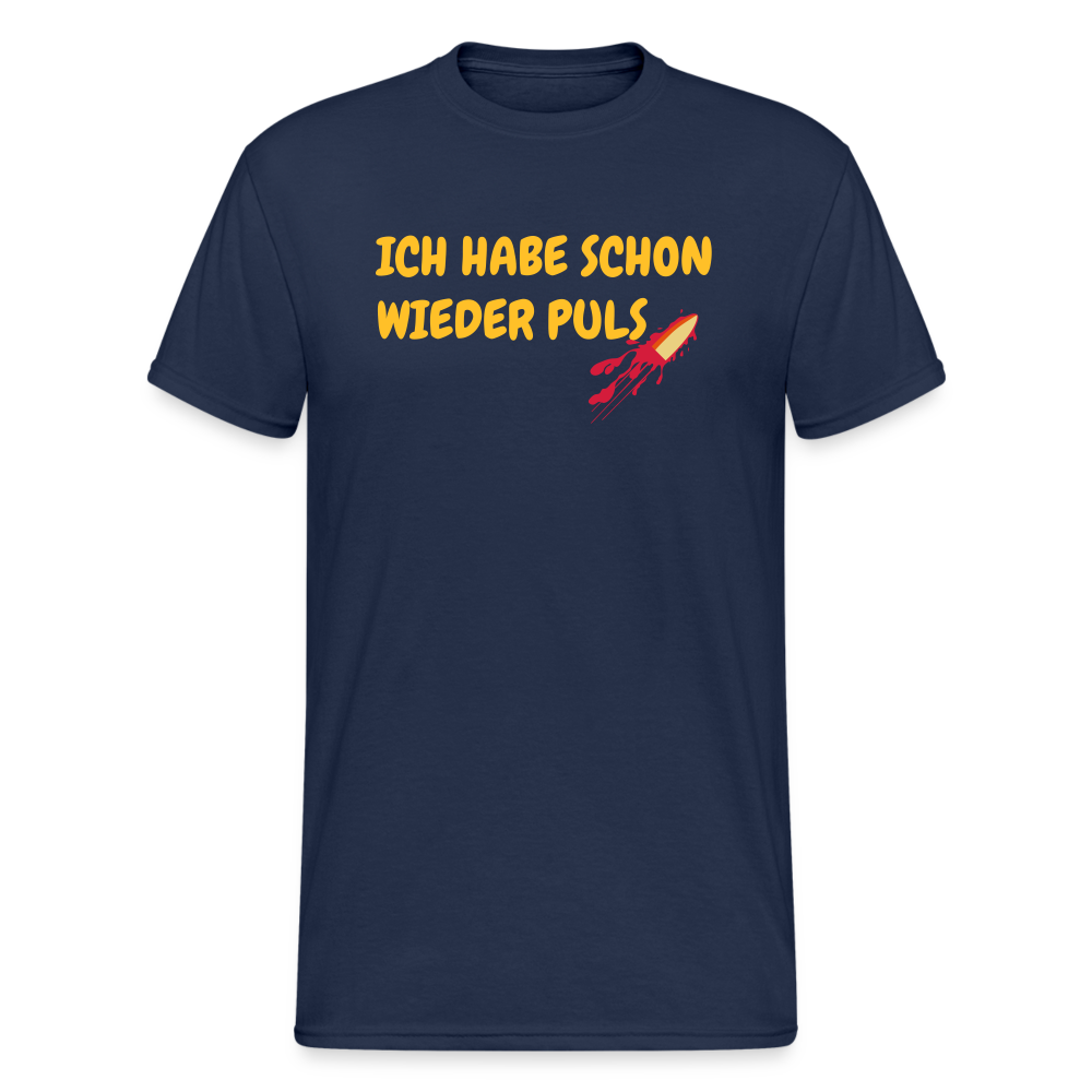 SSW1718 Tshirt ICH HABE SCHON WIEDER PULS - Navy