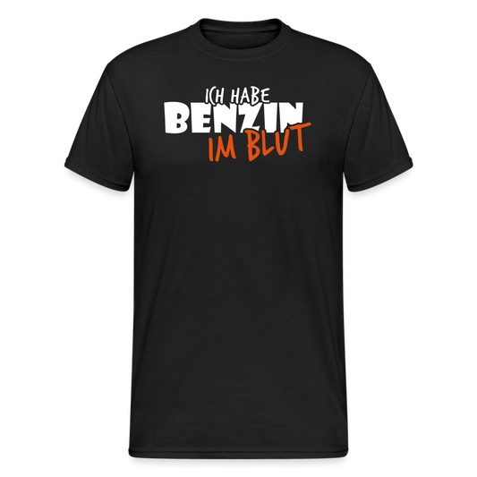 SSW1719 Tshirt Ich habe Benzin im Blut 2 - Schwarz
