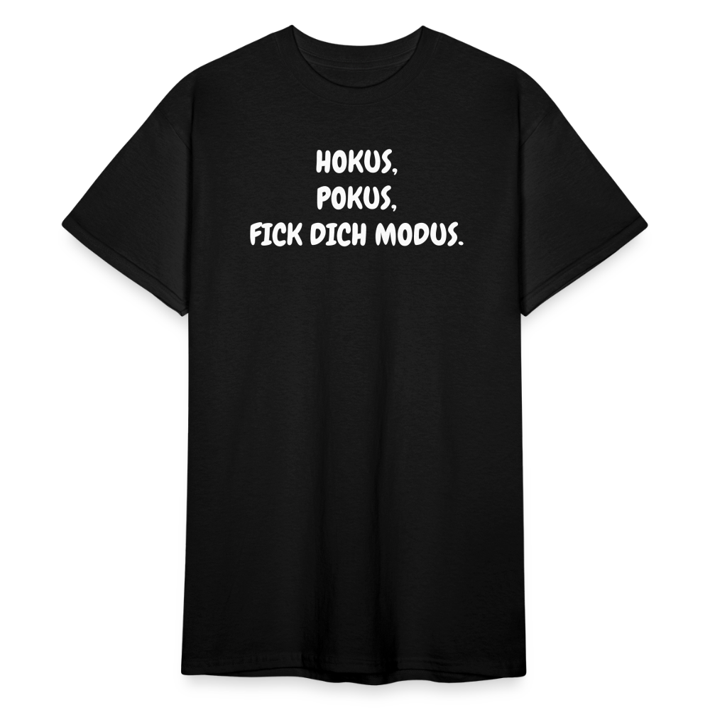 SSW1756 Tshirt HOKUS, POKUS, FICK DICH MODUS. - Schwarz