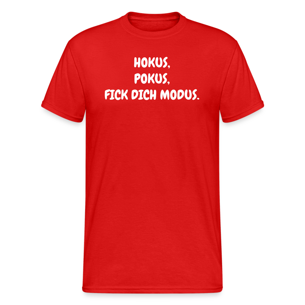 SSW1756 Tshirt HOKUS, POKUS, FICK DICH MODUS. - Rot