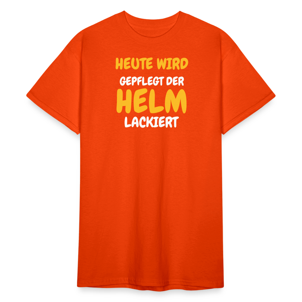 SSW1790 Tshirt HEUTE WIRD DER HELM LACKIERT - kräftig Orange