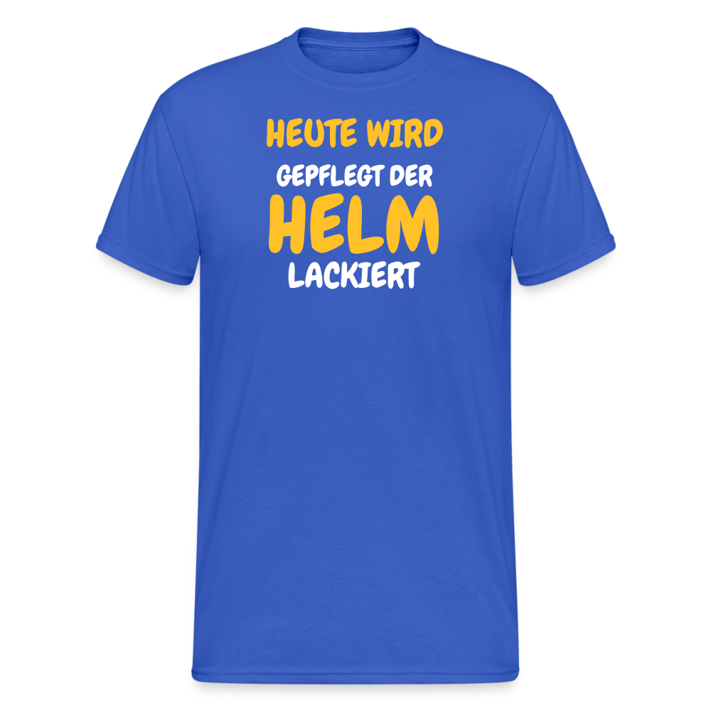 SSW1790 Tshirt HEUTE WIRD DER HELM LACKIERT - Königsblau