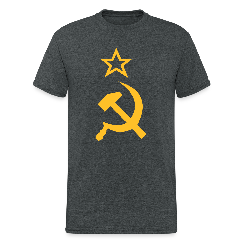 SSW1796 Tshirt Hammer & Sichel - Dunkelgrau meliert
