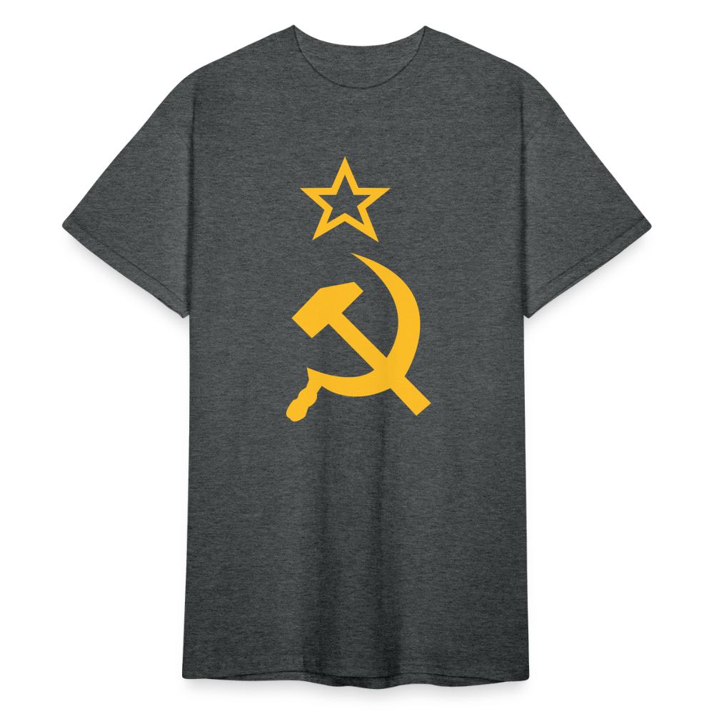 SSW1796 Tshirt Hammer & Sichel - Dunkelgrau meliert