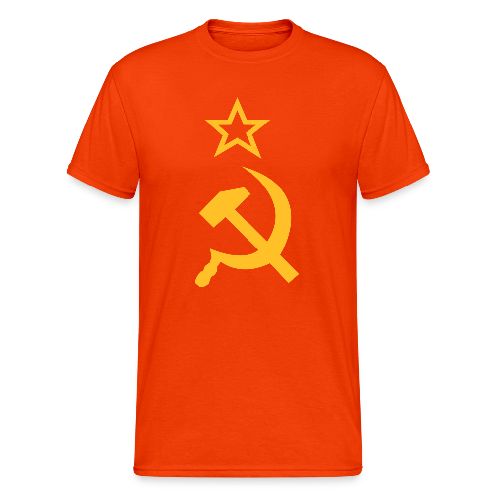 SSW1796 Tshirt Hammer & Sichel - kräftig Orange