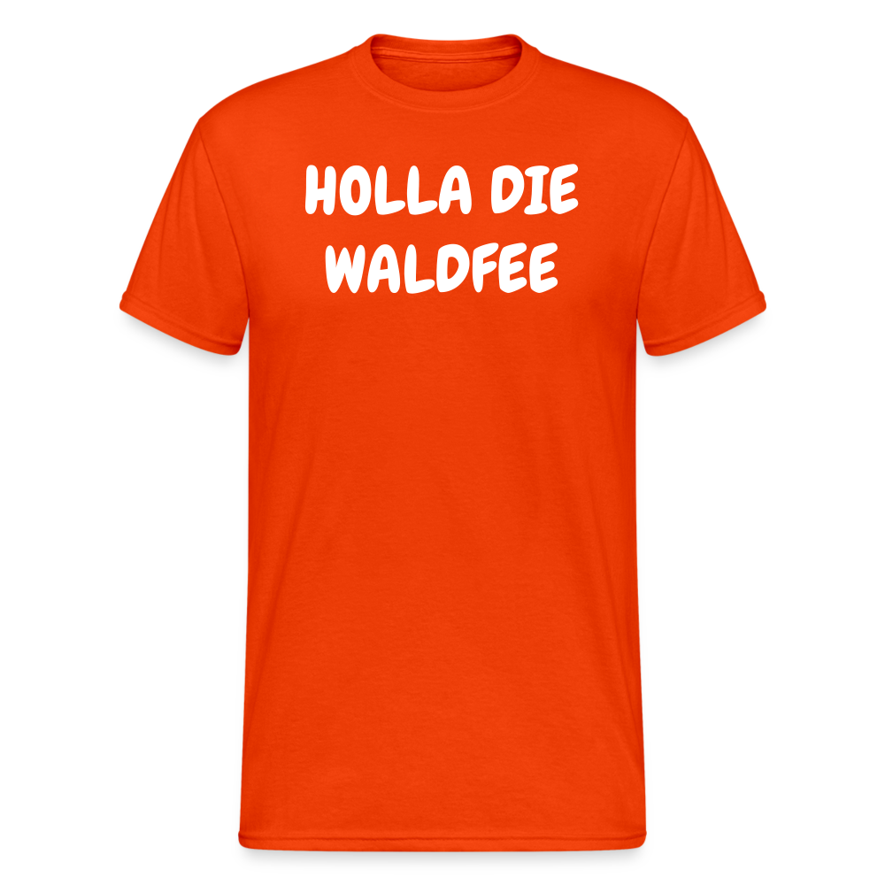 SSW1805 Tshirt HOLLA DIE WALDFEE - kräftig Orange