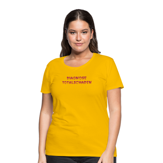 SSW1810 Tshirt DIAGNOSE TOTALSCHADEN - Sonnengelb