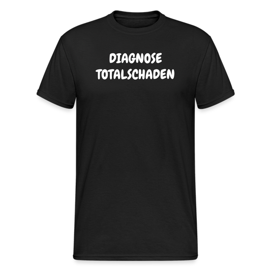 SSW1811 Tshirt DIAGNOSE TOTALSCHADEN - Schwarz