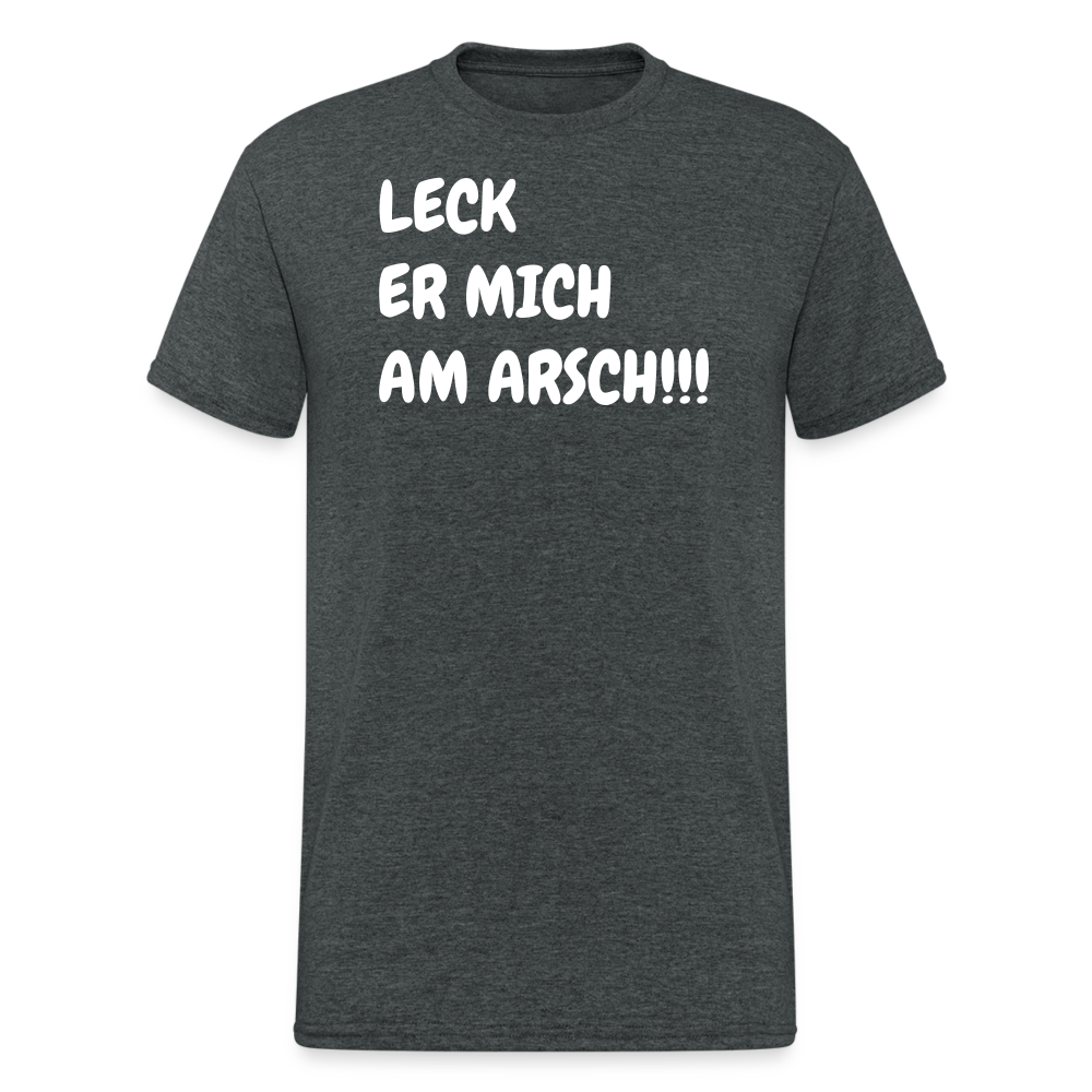 SSW1816 Tshirt LECK ER MICH AM ARSCH!!! - Dunkelgrau meliert