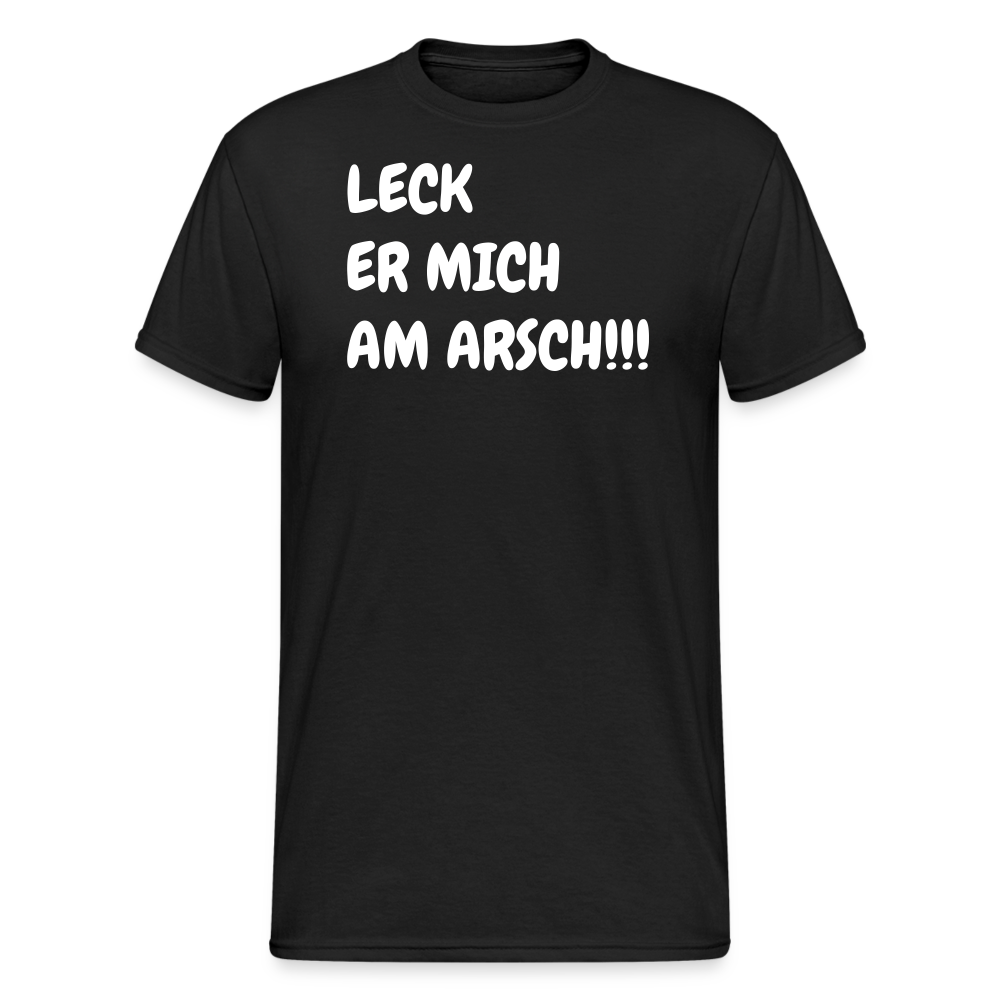 SSW1816 Tshirt LECK ER MICH AM ARSCH!!! - Schwarz