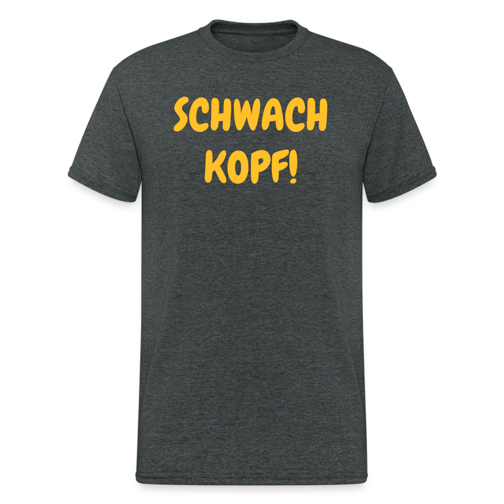 SSW1821 Tshirt SCHWACH KOPF! - Dunkelgrau meliert
