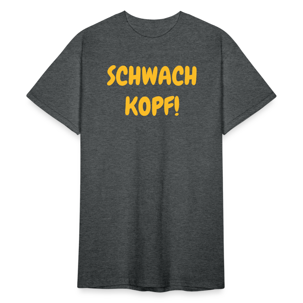 SSW1821 Tshirt SCHWACH KOPF! - Dunkelgrau meliert